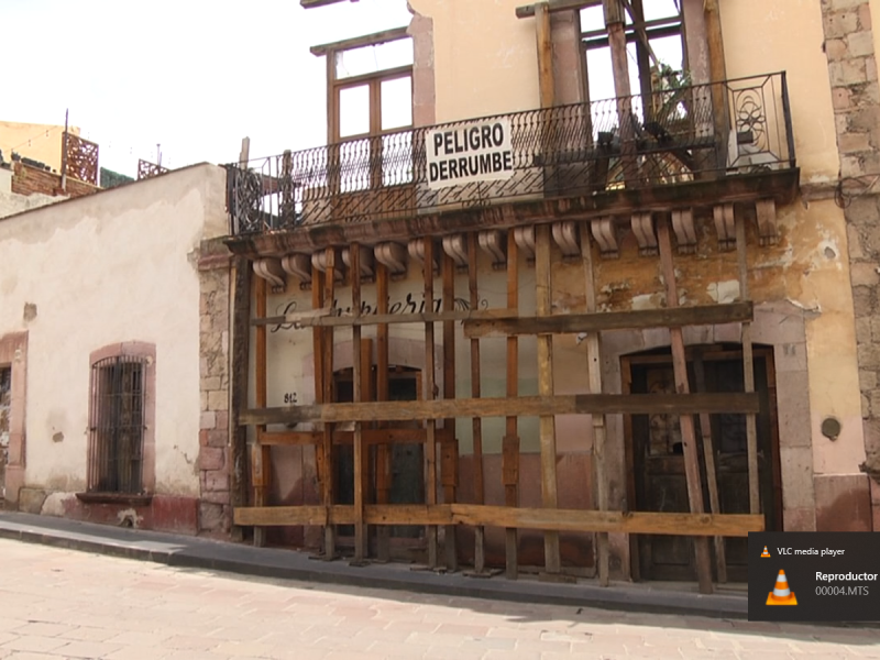 Se ´desmoronan´ edificios del  Centro Histórico de Zacatecas: sondeo