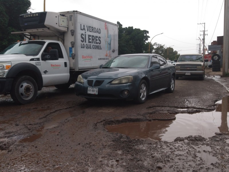 Se desmoronan las calles de Cajeme