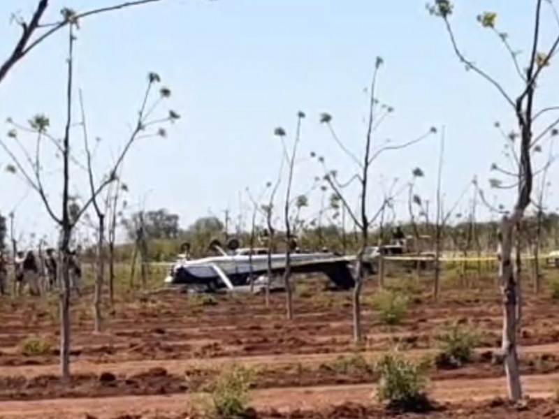 Se desploma avioneta de pasajeros en el Valle del Yaqui