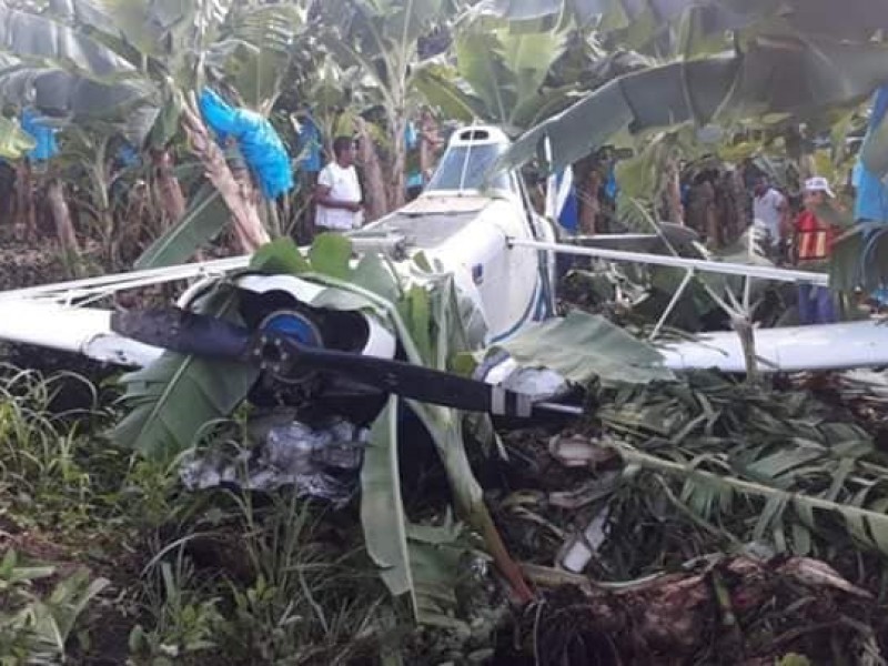 Se desploma avioneta en Mazatán