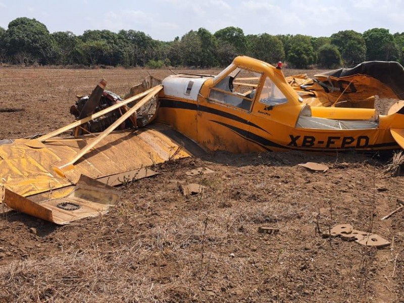 Se desploma avioneta fumigadora en Tapachula