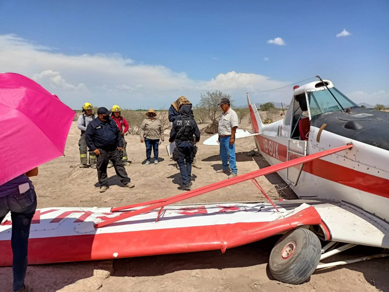 Se desploma avioneta y piloto vive para contarlo