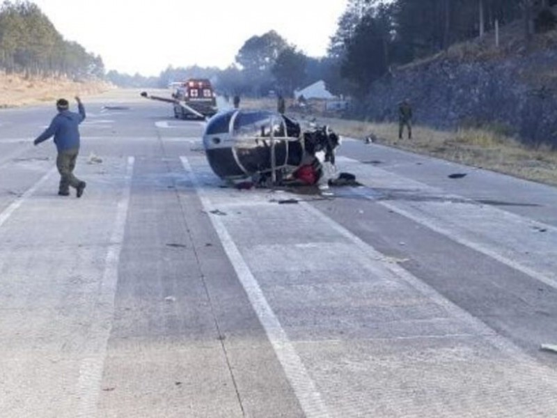 Se desploma helicóptero de SEDENA en Chihuahua