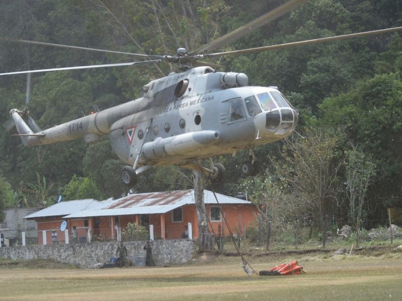 Se desploma helicóptero en la Sierra Gorda