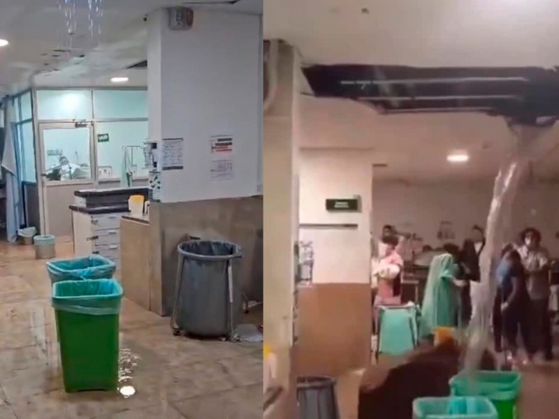 Se desploma techo en hospital del IMSS