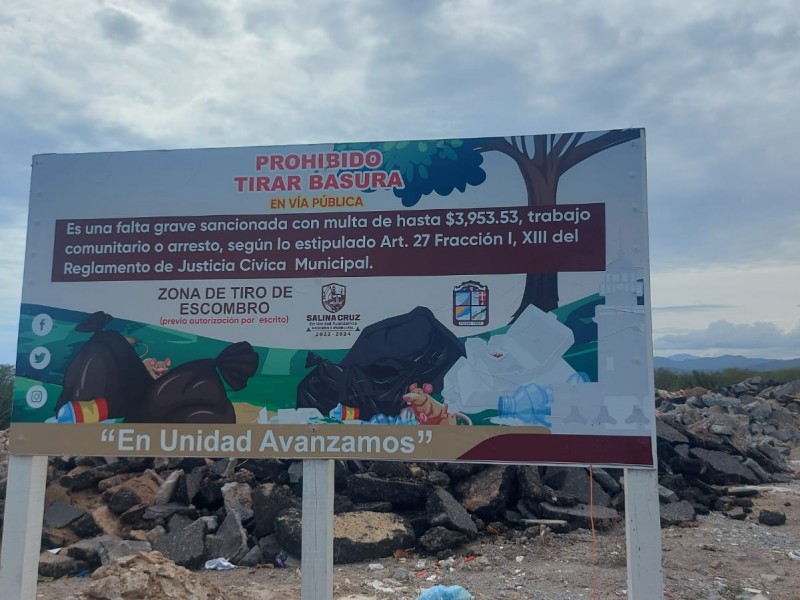 Se detectan 2 nuevos basureros clandestinos en Salina Cruz