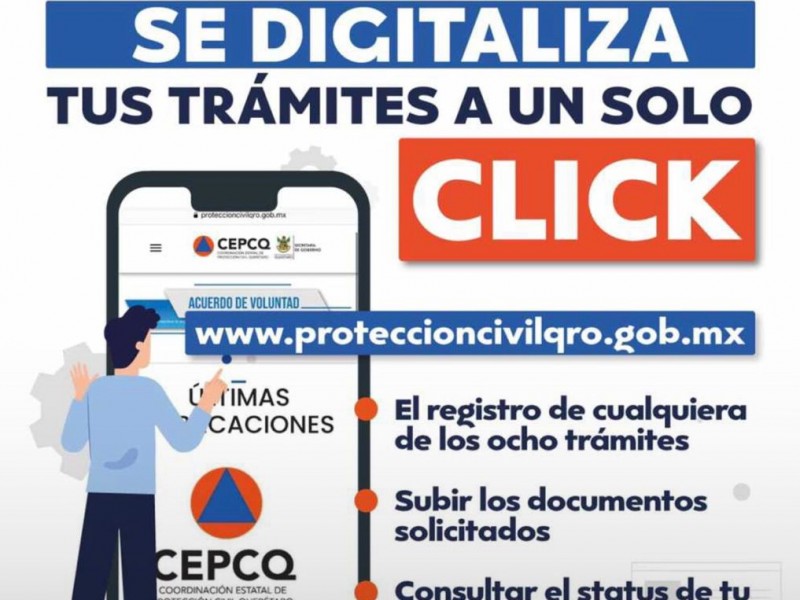 Se digitalizan tramites de Proteccion Civil