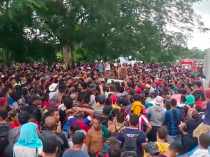 Se espera el arribo de 4 mil migrantes en Tapanatepec,Oaxaca