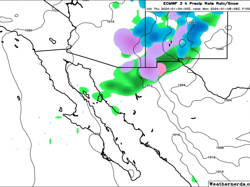 Se espera frente frío #25 y cuarta tormenta invernal