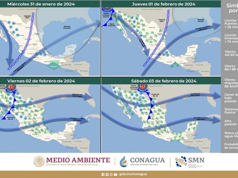 Se espera quinta tormenta invernal