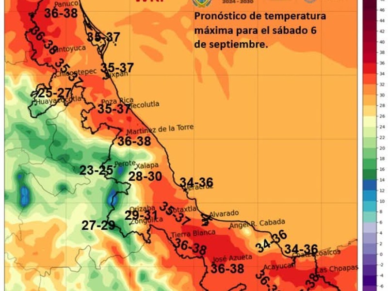 Se espera sábado caluroso en Veracruz