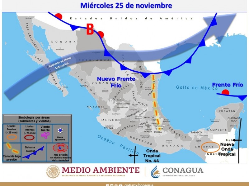 Se esperan fuertes lluvias y bajas temperaturas en Puebla