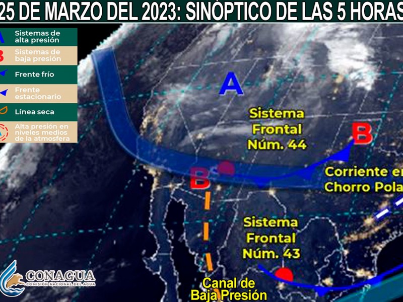 Se esperan rachas de viento de 40 a 50 km/h