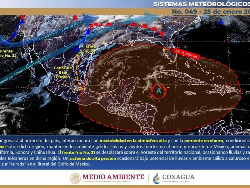 Se esperan vientos para el Golfo de California