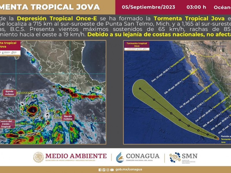 Se forma la tormenta tropical 