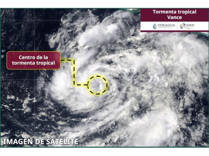 Se forma la tormenta tropical Vance al sur de Acapulco