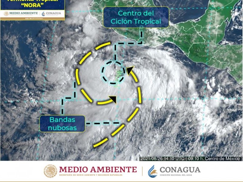Se forma Tormenta Tropical “Nora” frente a Acapulco
