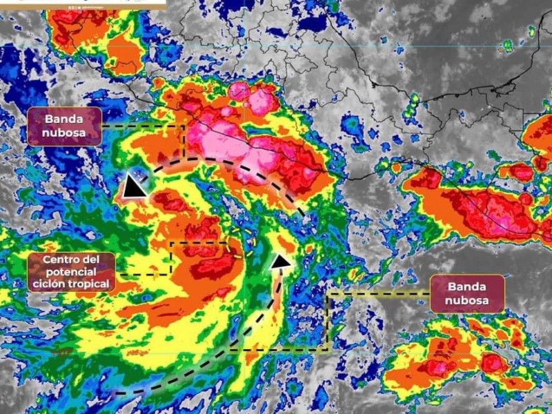 Se formó ciclón tropical 16-E frente a Costa de Guerrero