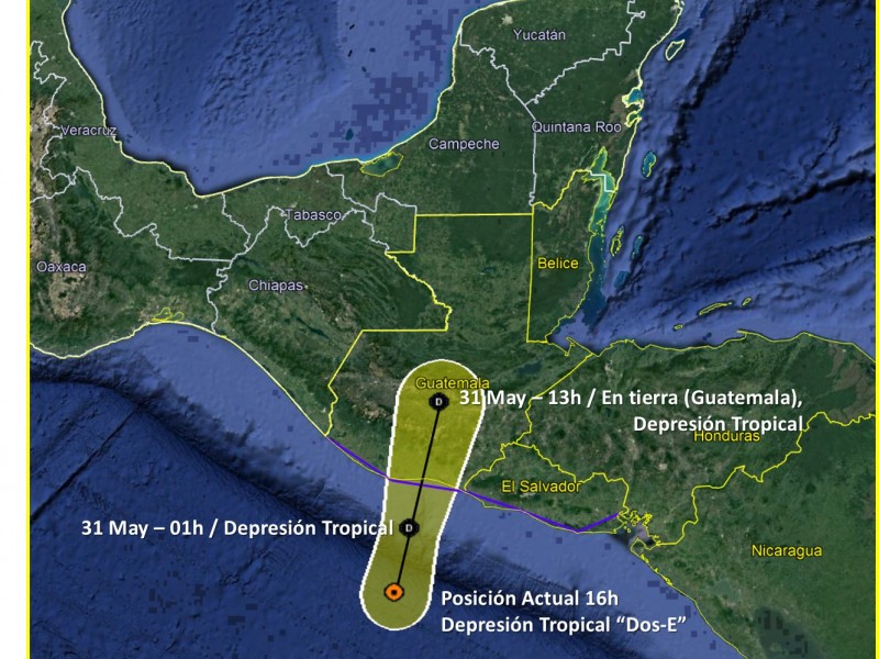 SE FORMÓ LA DEPRESIÓN TROPICAL 