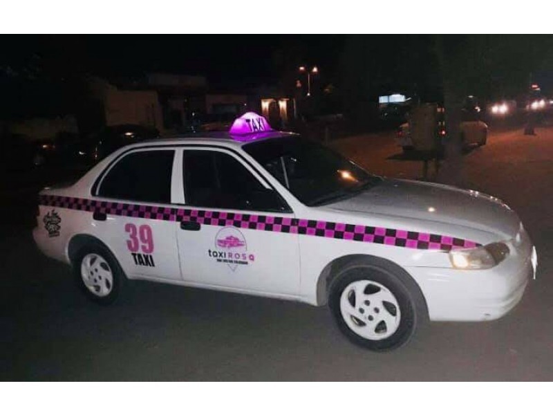 Se garantiza la seguridad de las mujeres con Taxis Rosas