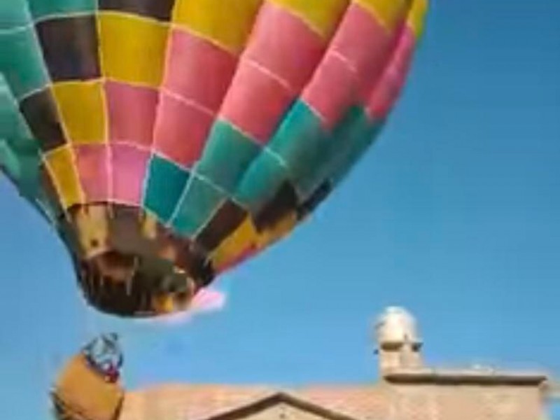 Se hace viral globo chocando contra casa; FIG responde