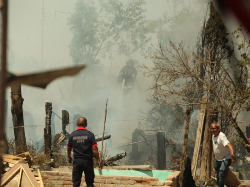 Se incendia casa Valle de Moreno