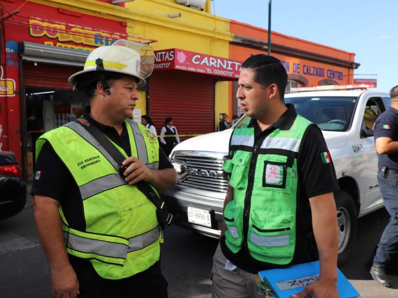 Se incendia parte del edificio de Telmex