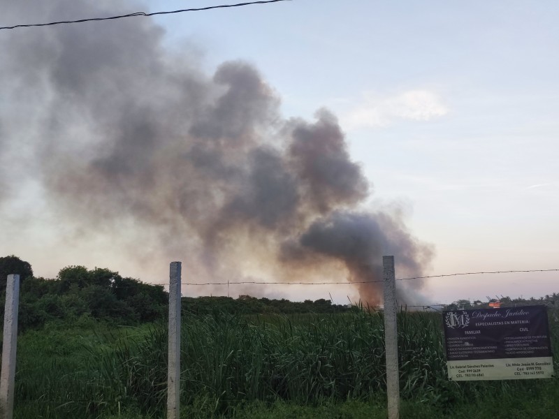 Se incendia tular en la colonia La Escondida