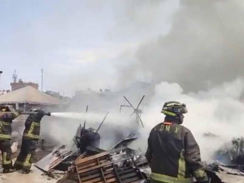 Se incendiaron autopartes alcaldía GAM