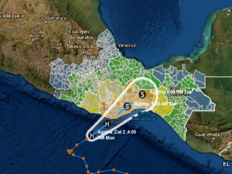 Se instalan albergues y centro de acopio en Salina Cruz