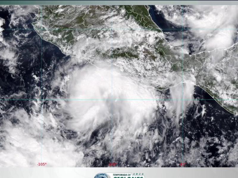 Se intensifica depresión Veinte-E a tormenta tropical Simón