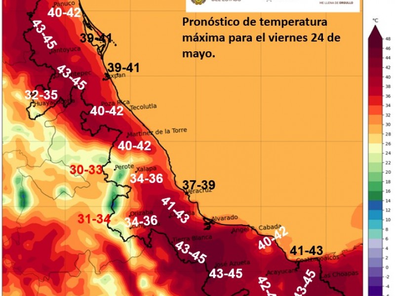 Se intensifica y prolonga,  la Ola de Calor en Veracruz