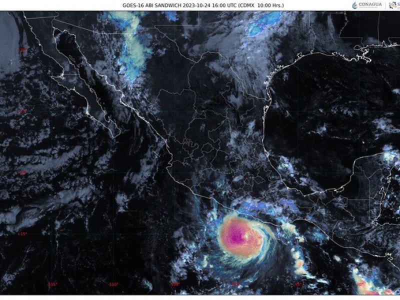 Se intensificó Otis a huracán categoría uno