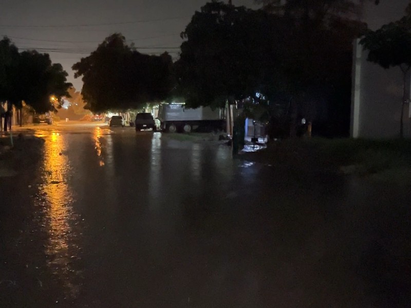 Se inunda La Trinidad, Guasave; registro 70mm de lluvia
