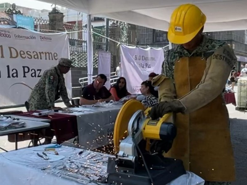 Se lleva a a cabo jornada de desarme en Puebla