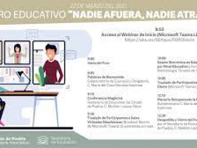 Se lleva a cabo Foro Educativo en todo el Estado.