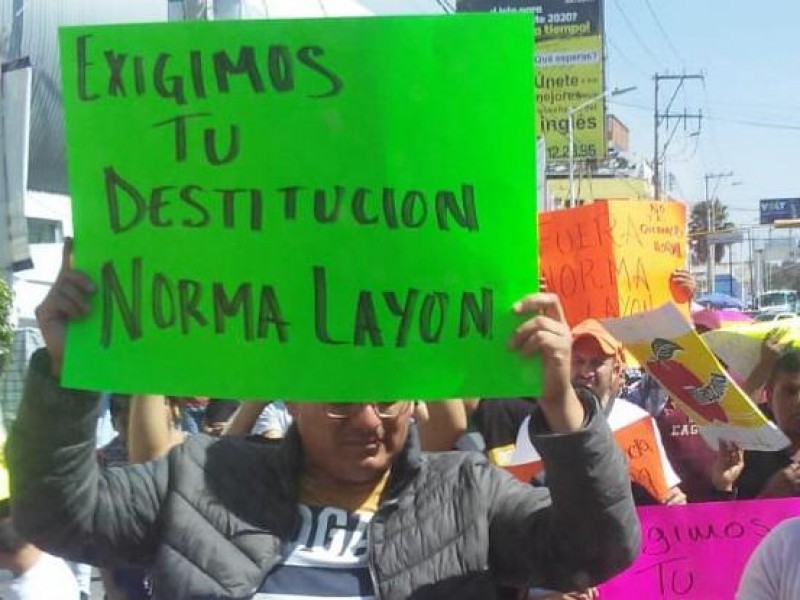 Se manifiestan en contra de presidenta de San Martin Texmelucan
