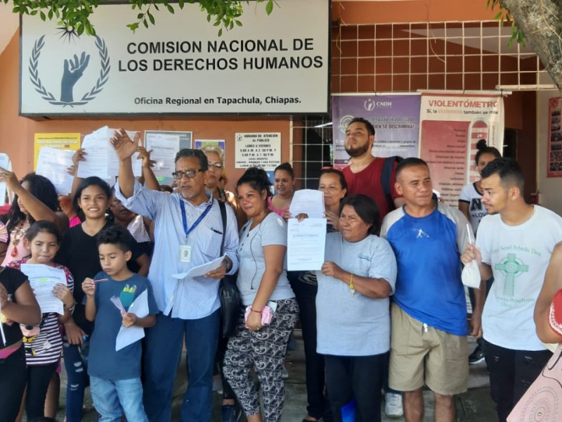 Se manifiestan migrantes en Tapachula