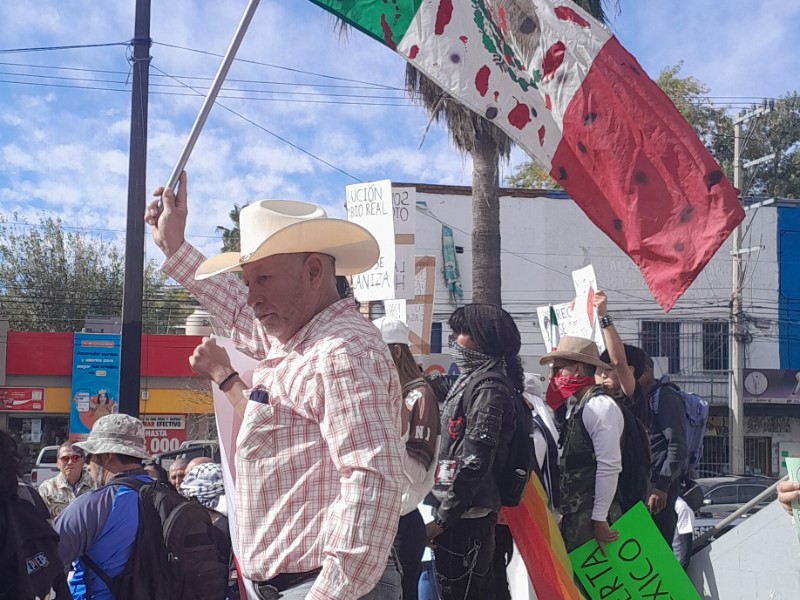 Generación Z y otros grupos se manifiestan en Nogales