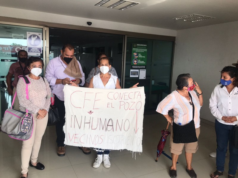 Se manifiestan por corte de energía en pozo de agua