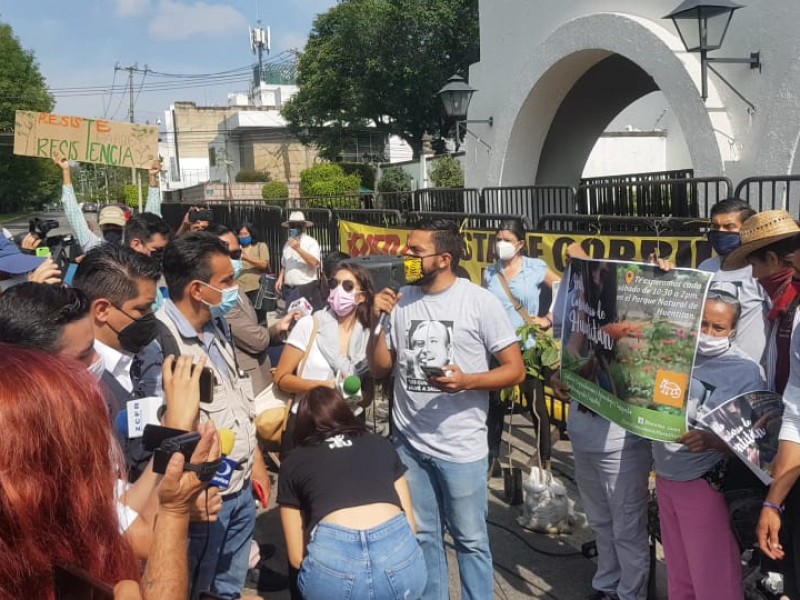 Se manifiestan por desalojo de Parque Resistencia