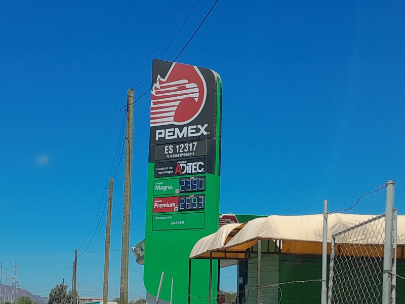 Se mantienen estables los precios de combustibles en Empalme