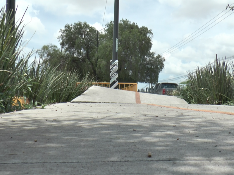 Se parte pavimento de ciclovía tras intensas lluvias