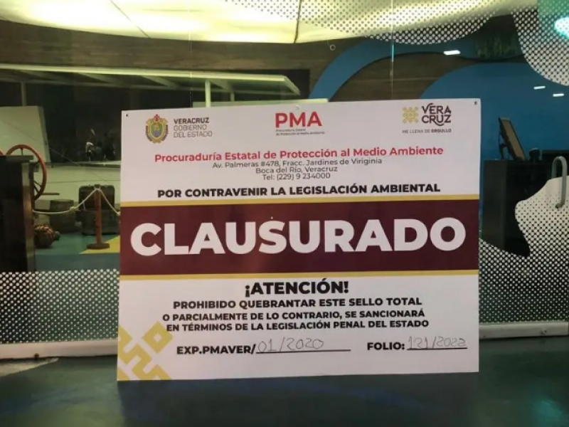 Se posiciona Acuario de Veracruz sobre clausura