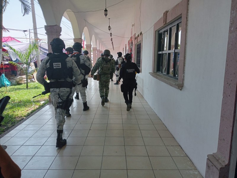 Se posicionan fuerzas federales y del estado en La Ruana