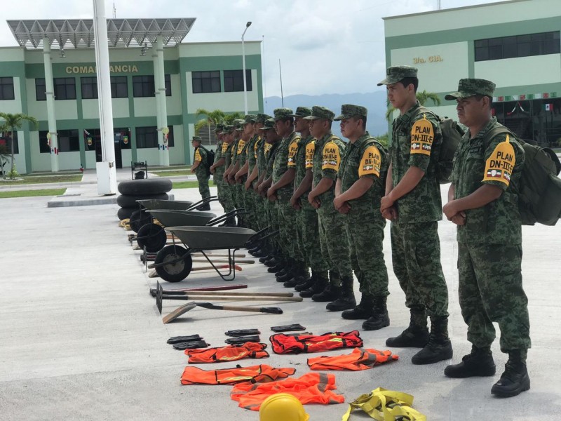 Se preparan militares ante formación de ciclón tropical