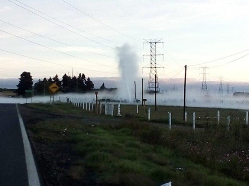 Se presenta fuga de gas en Zacatlán