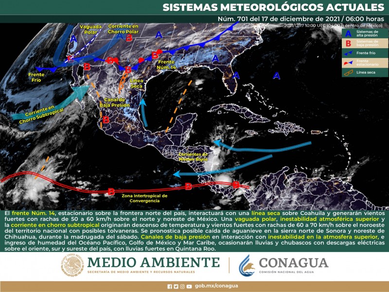 Se prevé caía de aguanieve al norte de Sonora