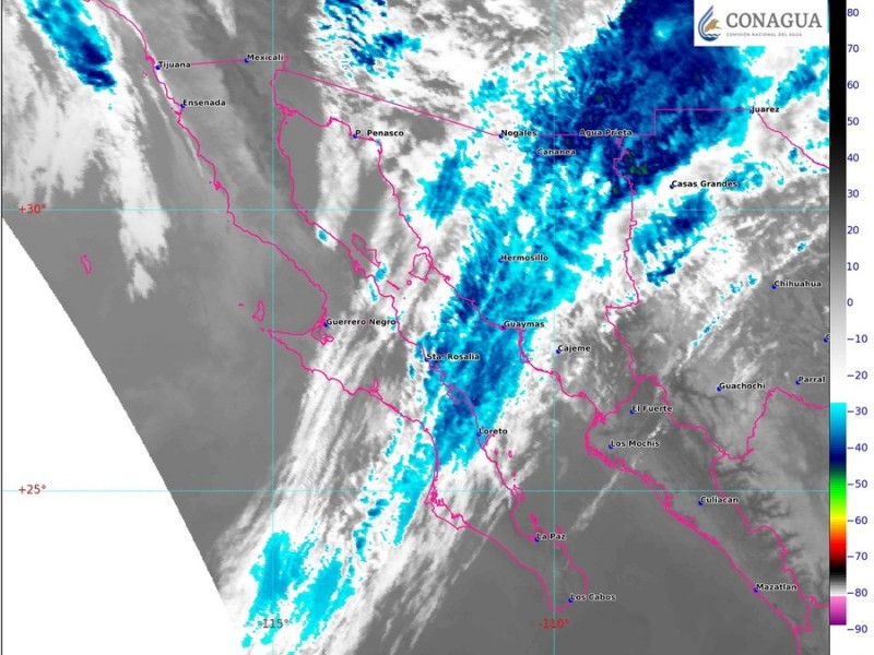 Se prevén lluvias con tormentas en en noroeste