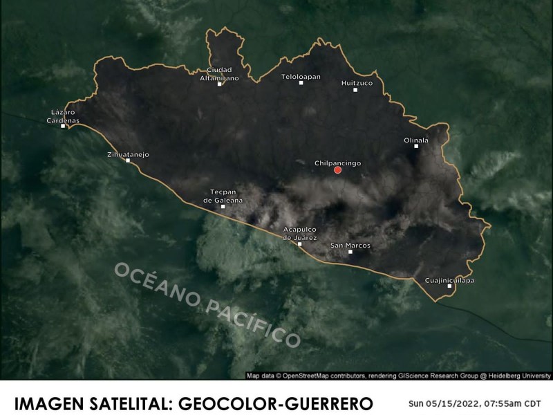 Se prevén lluvias en Guerrero y temperaturas de 43 grados